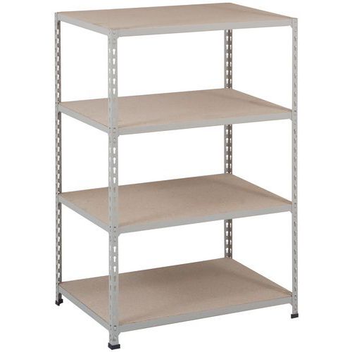 Scaffalatura Manutan Rapid 2 1980x915x610 zincata - 4 ripiani,