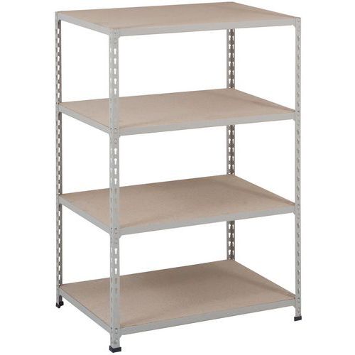 Scaffalatura Manutan Rapid 2 1830x915x455 zincata - 4 ripiani,