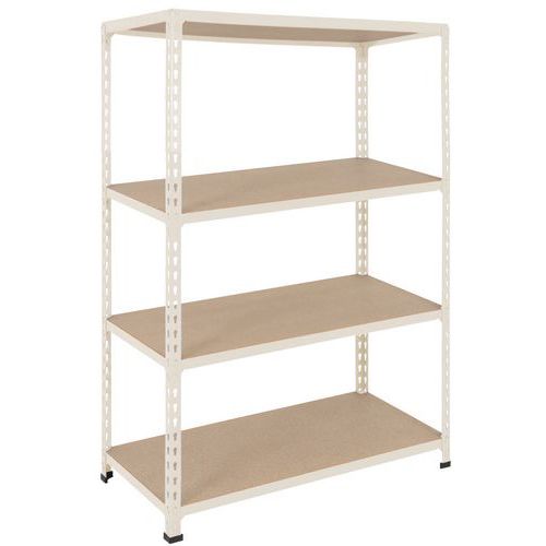 Scaffalatura Manutan Rapid 2 1980x915x610 grigia - 4 ripiani,