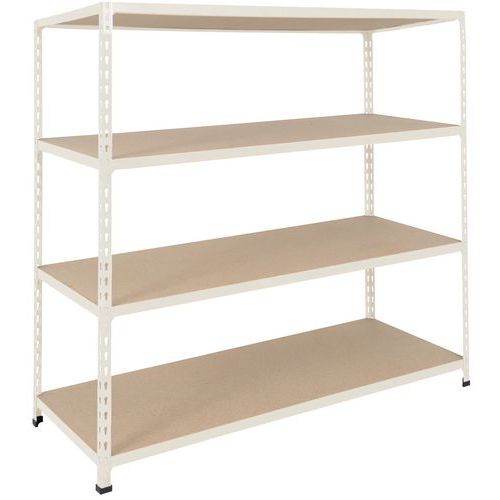 Scaffalatura Manutan Rapid 2 1980x1525x610 grigia - 4 ripiani,