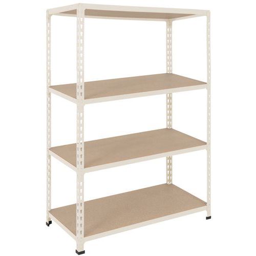 Scaffalatura Manutan Rapid 2 1980x915x305 grigia - 4 ripiani,