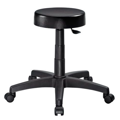 Sgabello In Poliuretano Nero R 40 A 52 cm A 52 CM,