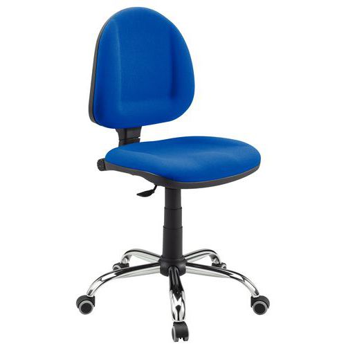 Sedia In Tessuto Blu Ergo Bass o alt.sedile 44 A 56cm,