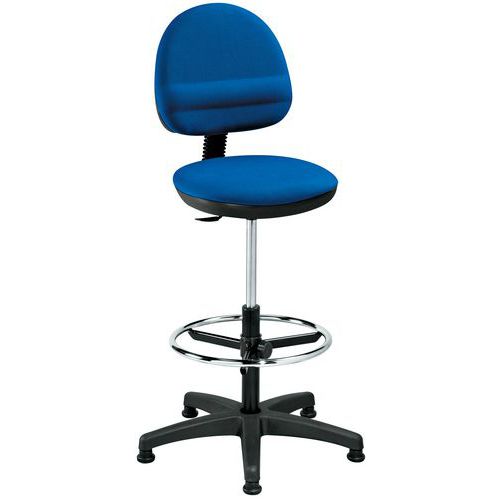 Sedia In Tessuto Blu Poggia-Pi edi alt.sedile 58 A 83cm,