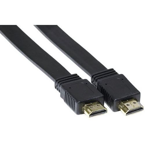 Cavo HDMI alta velocità piatto nero 1,50 m,