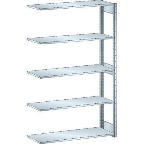 Scaffalatura galvanizzata elemento successivo 1300x500x2200 mm portata 160 Kg,