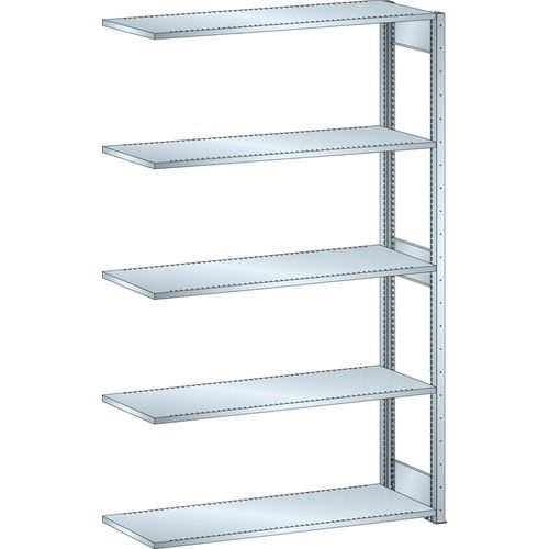 Scaffalatura galvanizzata elemento successivo 1300x600x2200 mm portata 220 Kg,