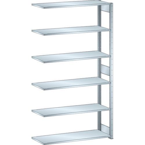 Scaffalatura galvanizzata elemento successivo 1300x500x2500 mm portata 220 Kg,