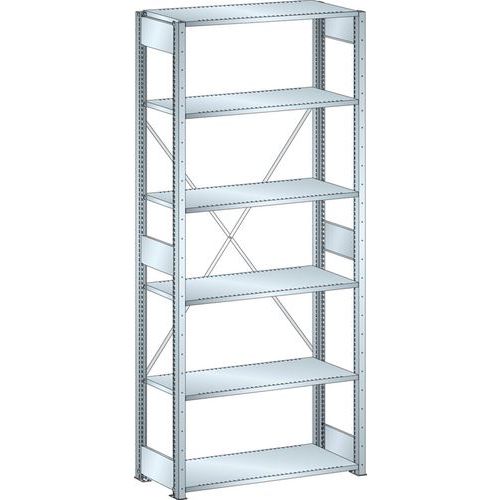 Scaffalatura galvanizzata elemento di partenza 1000x500x2500 mm portata 160 Kg,