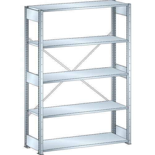 Scaffalatura galvanizzata elemento di partenza 1300x600x2000 mm portata 220 Kg,