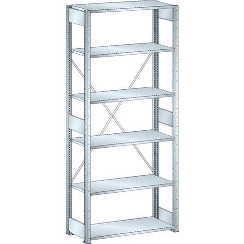 Scaffalatura galvanizzata elemento di partenza 1000x600x2500 mm portata 220 Kg,