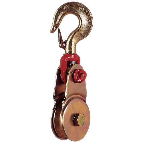 Carrucola Apribile Portata 1 T Ø 80 mm - Con Gancio,