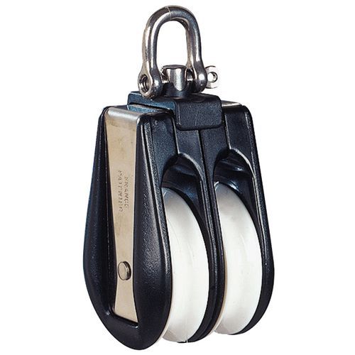 Carrucola Doppia cmu=100Kg Pul Ø=18Mm Diametro Corda 4Mm,