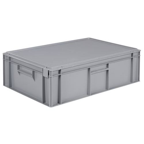Contenitore con coperchio grigio 33 L - 600x400 mm,