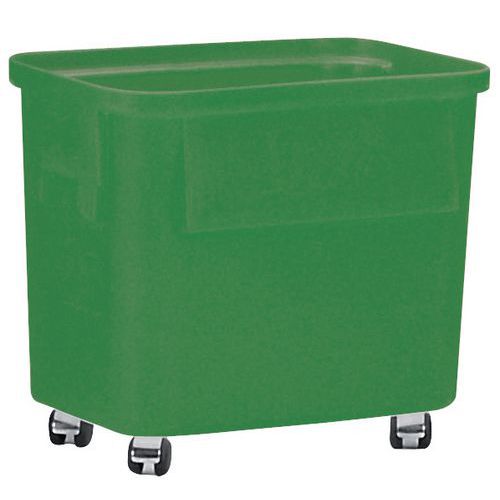 Fusto Ercobox Rotelle 75L Colore verde,