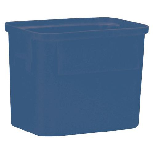 Fusto Cubico Ercobox 75L Colore blu senza rotelle,