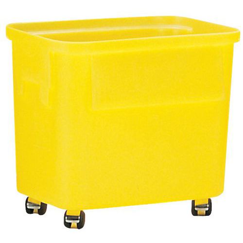 Fusto Ercobox Rotelle 75L Colore giallo,