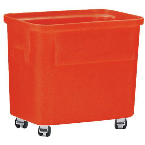 Fusto Ercobox Rotelle 75L Colore rosso,