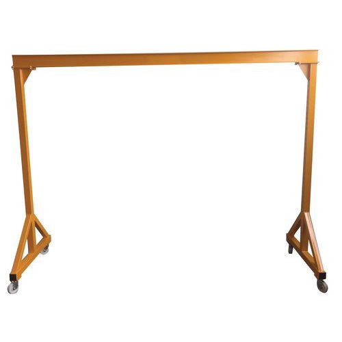 Gru portale alt. sotto trave 5 m - Port. 5 m - Cap. 500 kg,