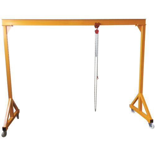 Kit portale/carrello/paranco - Port. 3 m - Capac. 1.000 kg,