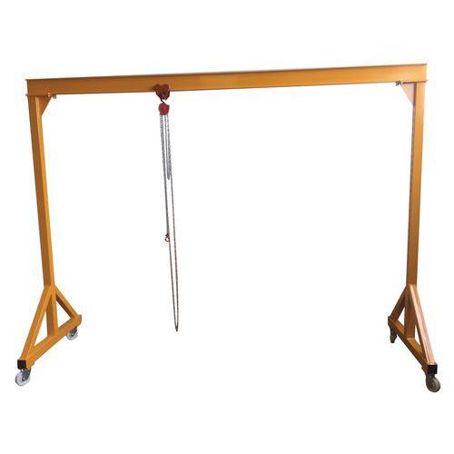 Kit portale/carrello/paranco - Port. 3 m - Capac. 1.600 kg,