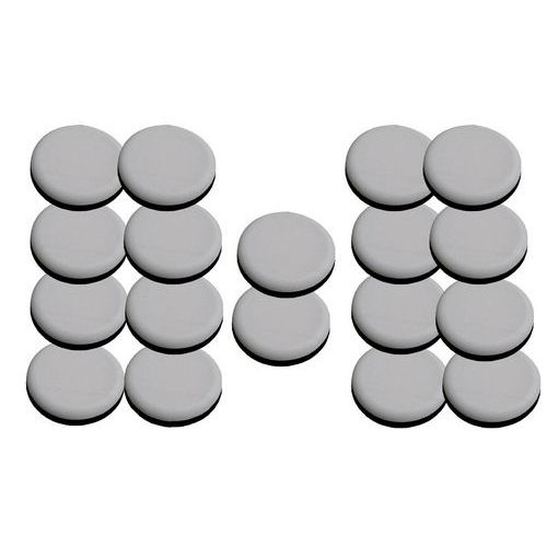 Lotto di 20 feltrini in gomma per interni D.70mm E.9.5mm,