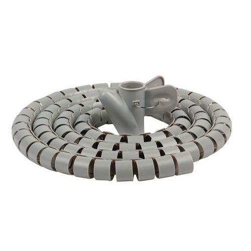 LogiLink OR100S - Organizer per cavi con porta cavi, per raggruppare e