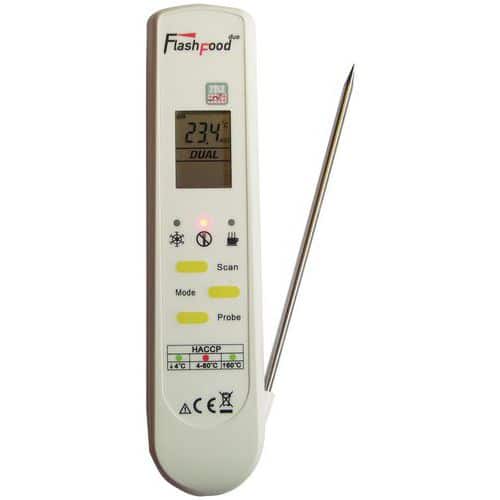 Termometro alimentare agli infrarossi e sonda FLASHFOOD - Duo 