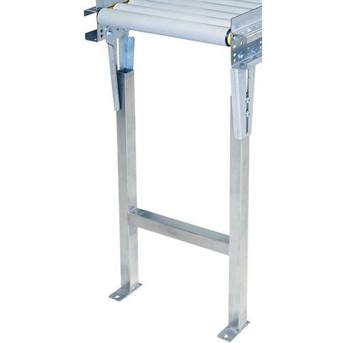 Doppi piedi per trasportatore a gravità a rulli - Larghezza 350 mm,