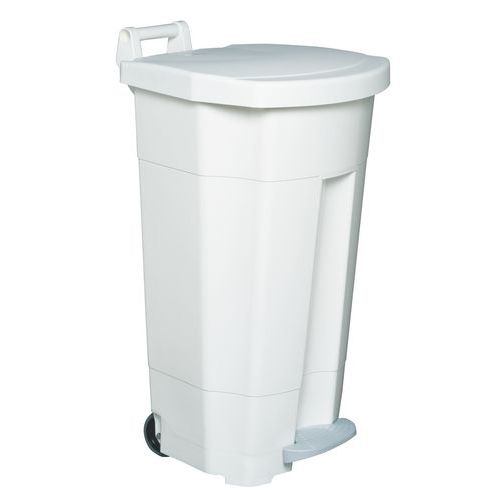 Pattumiera Bianca A Pedale 90L 51 X 51 X 89,5 BLANC,