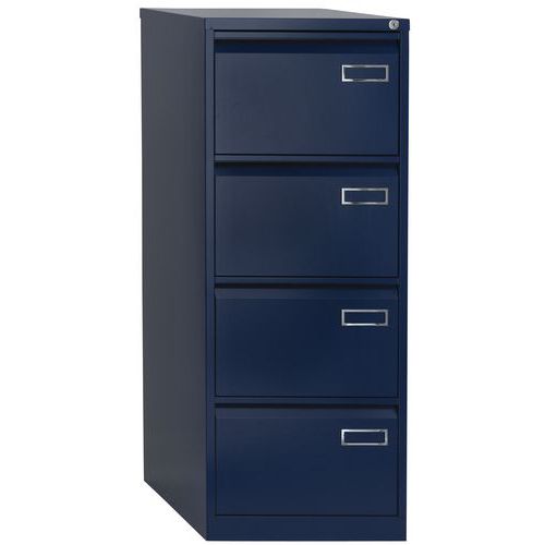 Classificatore per cartelle sospese 4 cassetti nero Manutan,