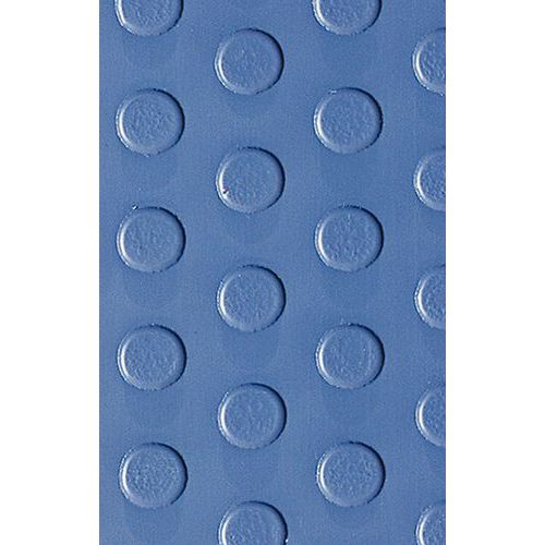 ML Tappeto a bolle blu in PVC Doflex Lungh.=98 cm bolle piccole,