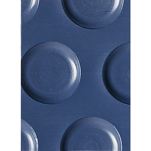 Tappeto a bolle ø 17 mm, blu, spess. 1,6mm uso intenso,