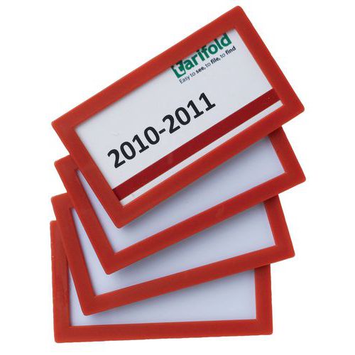 conf.4 targhe magnetiche80x45 rosso,