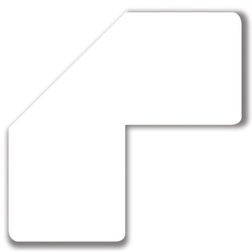 floor sticker a L cf.10 bianco,