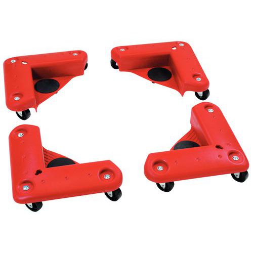 Carrellini angolari ergonomici 200 kg - Ruote in poliuretano,