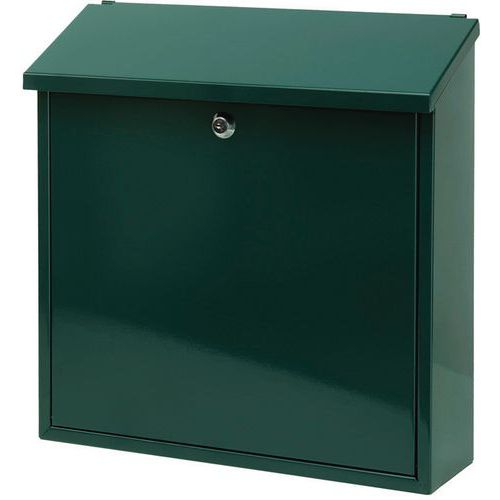 Cassetta delle lettere da parete altezza 37 cm verde,