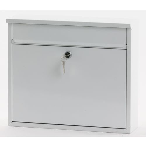 Cassetta delle lettere da parete altezza 31,5 cm bianca,