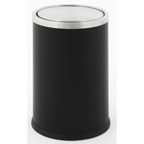 Cestino per carta Swing nero/inox,