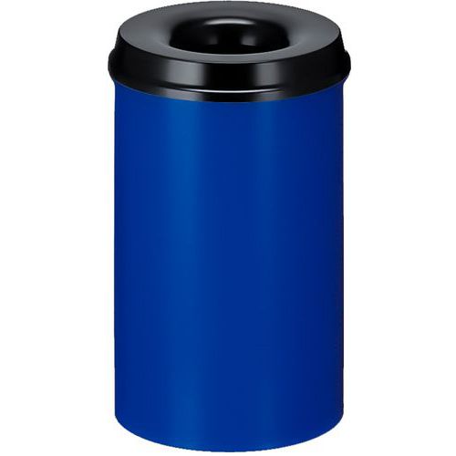 Pattumiera anticendio 20 l blu/nera,