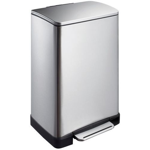 E-Cube pattumiera a pedale rettangolare 40 l inox opaco,