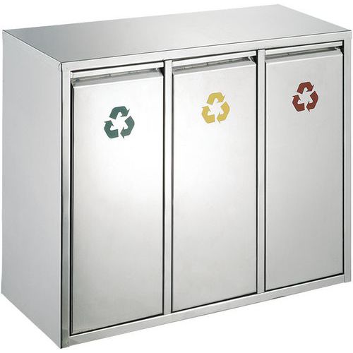 Contenitore per la raccolta differenziata dei rifiuti 3x8L,