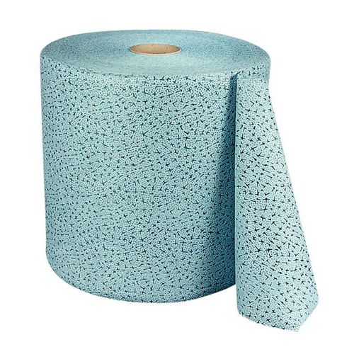 Rotolo di panni in tessuto non tessuto 500 formati blu 32x35 cm,
