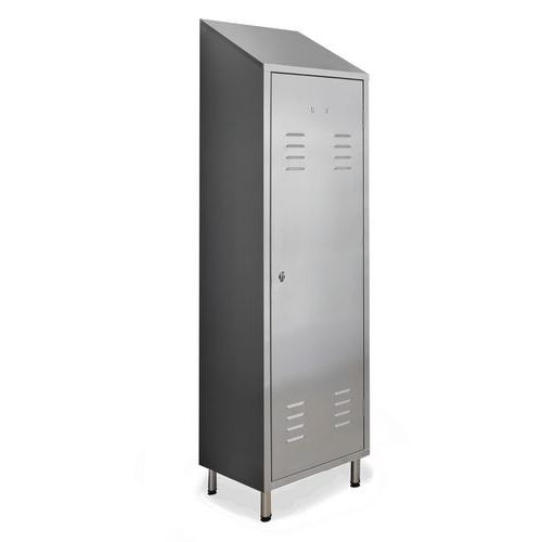 Armadio 1 anta, inox 441, sporco/pulito, lucchettabile,