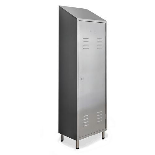 Armadio 1 anta, inox 441, sporco/pulito, chiusura a chiave,