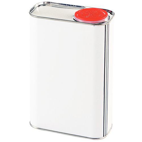 Bidone rettangolare in latta esterno 1000 ml,