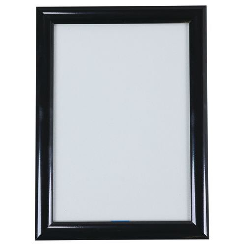 Pannello clic-clac alluminio angoli a punta nero A4-Manutan,