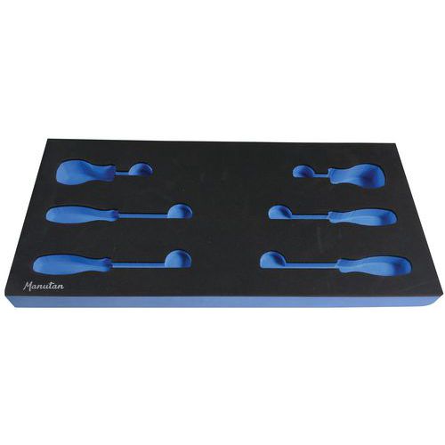 Modulo vuoto con 4 cacciaviti standard + 2 sfere 1/3,