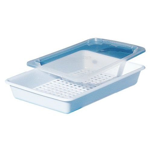 Contenitore piatto 490x335x80 - 8 L- PE alta densità - 8 L PE alta densità,