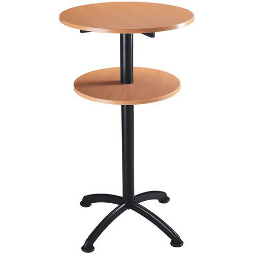 Tavolino Alto Faggio 2 Ripiani Nera DiamRipia no Sup.60cm,